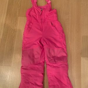 Bright Pink L.L. Bean girls snow pants size 5-6